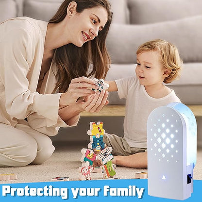 2 Packs Plug-in Mosquito Traps with 10 Glue Boards, Indoor Wall Insect Catchers with 365nm