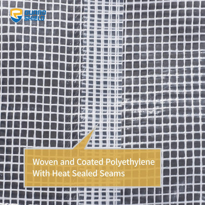 GUARD SHIELD Clear White Tarp Heavy Duty 12x16 Feet Waterproof for Greenhouse Outdoor Garden Poly