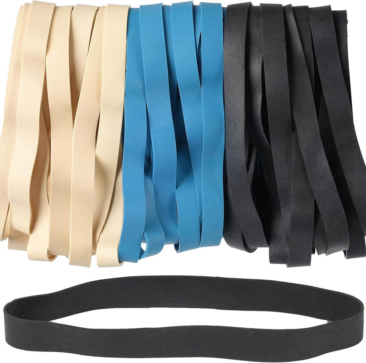 Rubber Bands Size#107 Heavy Duty Big Wide rubber band 30PCS Elastic Bands for Office Supply Trash