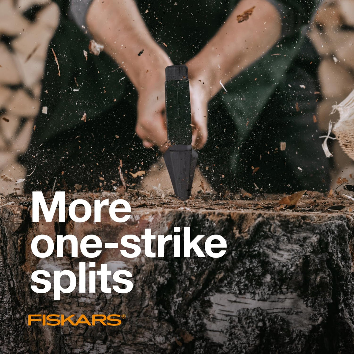Fiskars 36" Super Splitting Axe, Wood Splitter for Medium to Large Size Logs, with Shock-Absorbing