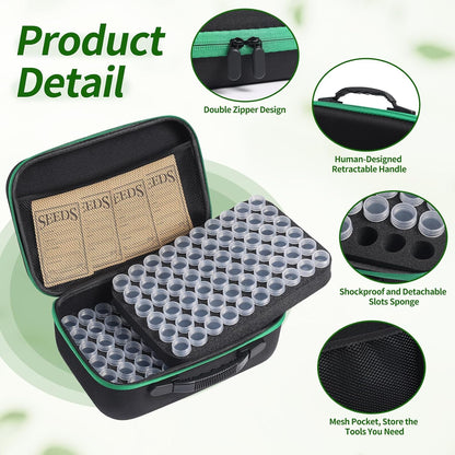 Seed Storage Box, Portable Seed Saving Box, Sturdy Seed Organizer Kit Seed Envelopes Funnel Label