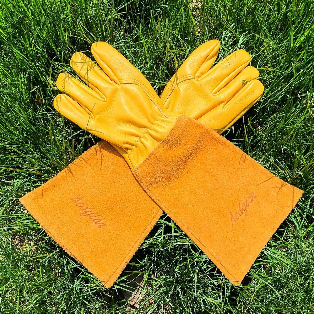 Acdyion Gardening Gloves for Women/Men Rose Pruning Thorn & Cut Proof Long Forearm Protection