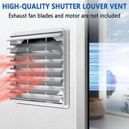 36 Inch Galvanized Shutter Exhaust Louver Vent, Automatic Gravity Shutter Louver Vent for Home