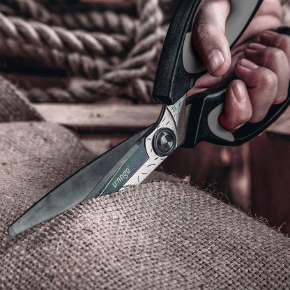 LIVINGO Heavy Duty Industrial Scissors: 10" Utility Stainless Steel Sharp Scissors all Purpose