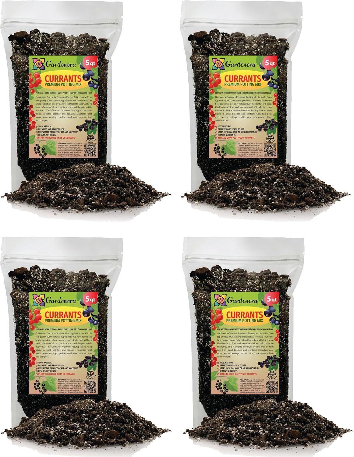 Gardenera Premium Currant Plant Potting Soil Mix - Optimal Nutrient-Rich Blend for Thriving and