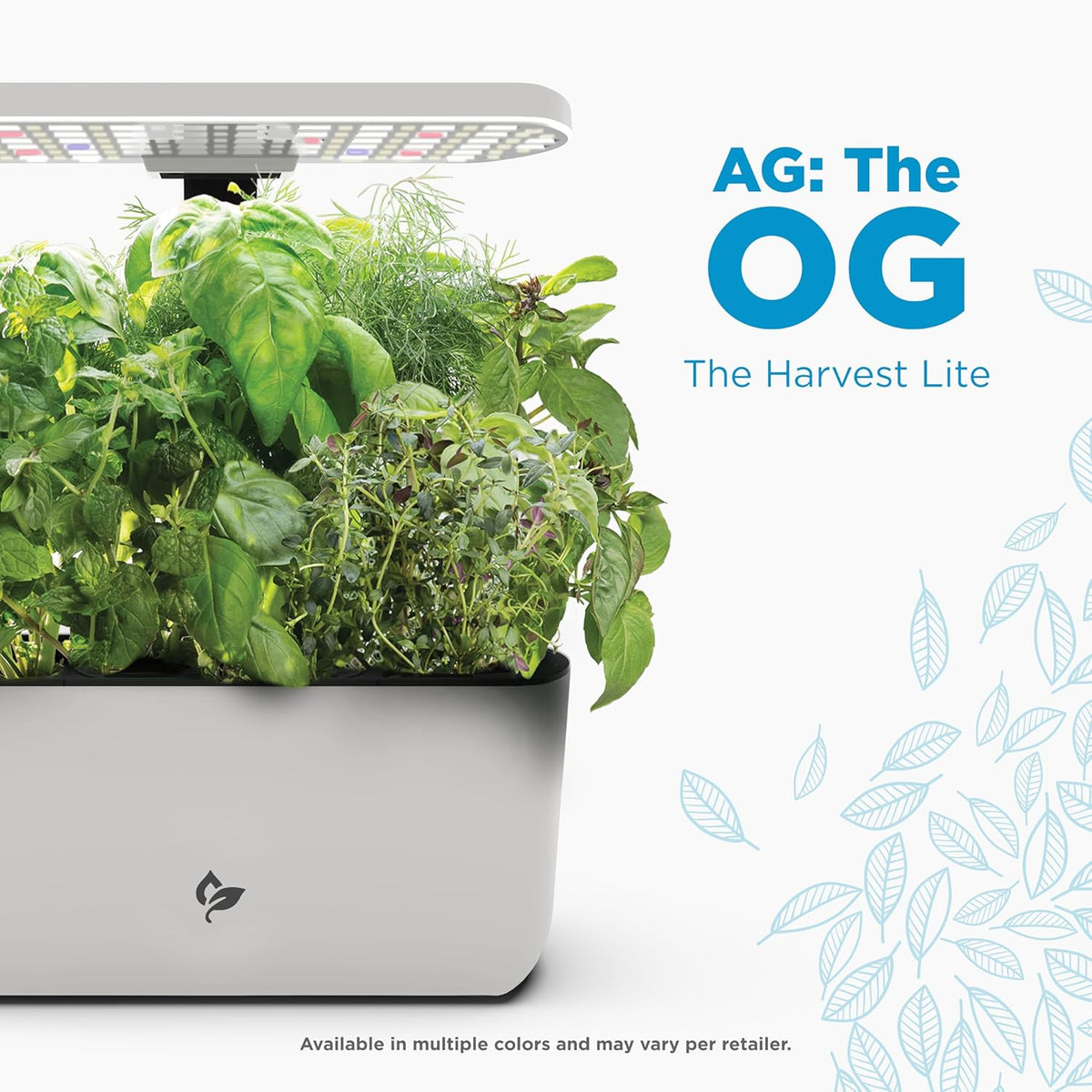 AeroGarden Harvest Lite, Indoor Garden Hydroponic System with LED Grow Light, Holds up to 6