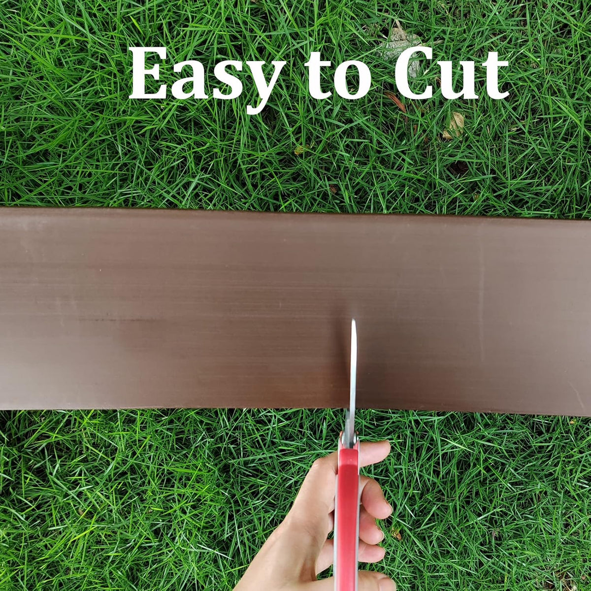 Landscape Edging Kit,20FT Plastic Garden Edging with 25 Stakes,4.5 Inch Tall Lawn Edging for