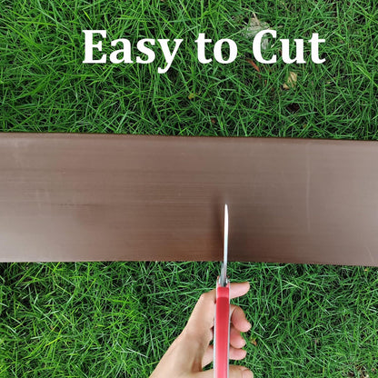 Landscape Edging Kit,20FT Plastic Garden Edging with 25 Stakes,4.5 Inch Tall Lawn Edging for