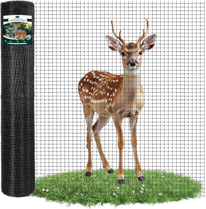 FRUITEAM 8ft×165ft Deer-Fence,Deer-Netting for Garden,Wildlife Netting,Heavy Duty Garden Fencing