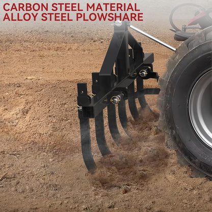 YITAMOTOR 48-Inch Heavy Duty Detachable Chisel Plow Scarifier Cultivator with 6 Scarifier Shanks