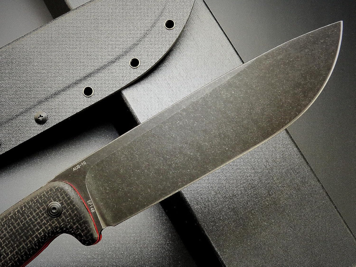 Eafengrow EF148 Fixed Blade Knife AUS-10 Steel Blade Micarta Handle Full Tang EDC Straight Knife