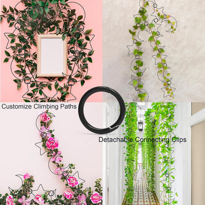 20 Pcs Chain Trellis for Climbing Plants, Plant Trellis Indoor and Outdoor, Garden Wall Trellis