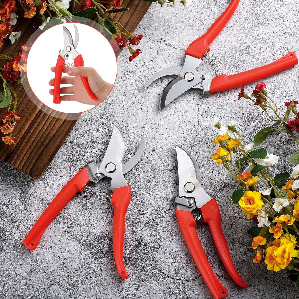 Chumia 30 Garden Flower Shears Pruning Scissors Heavy Duty Plant Scissors Trimming Garden Clippers