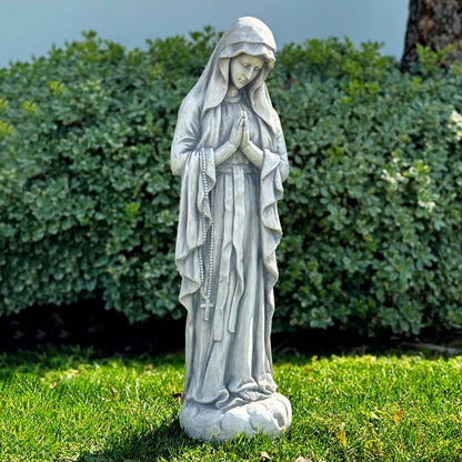 Galt International Virgin Mary Praying Blessed Mother Garden Statue 32" Religious Resin Statue Holy