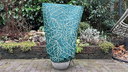 Plant Covers Freeze Protection 24"x32" in 4 Pack | Green Winter Frost Blankets for Outdoor Plants |