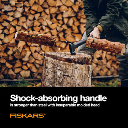 Fiskars X27 Super Splitting Axe, 36" Wood Splitting Axe for Medium to Large Size Logs with