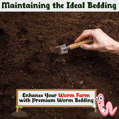 1lb Worm Bedding for Nightcrawlers and Red Wigglers (Worms Not Included) - Vermicompost Bin Worm