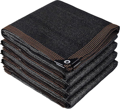 winemana 70% Black Shade Cloth, 12 x 12 FT Durable Mesh Tarp with Grommets, Resistant Garden Sun