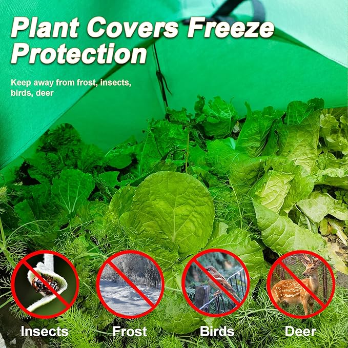 40″*40″*31″ Winter Plant Warm Covers - Raised Bed Cover, Garden Row Accelerator, Warm Tent Freeze