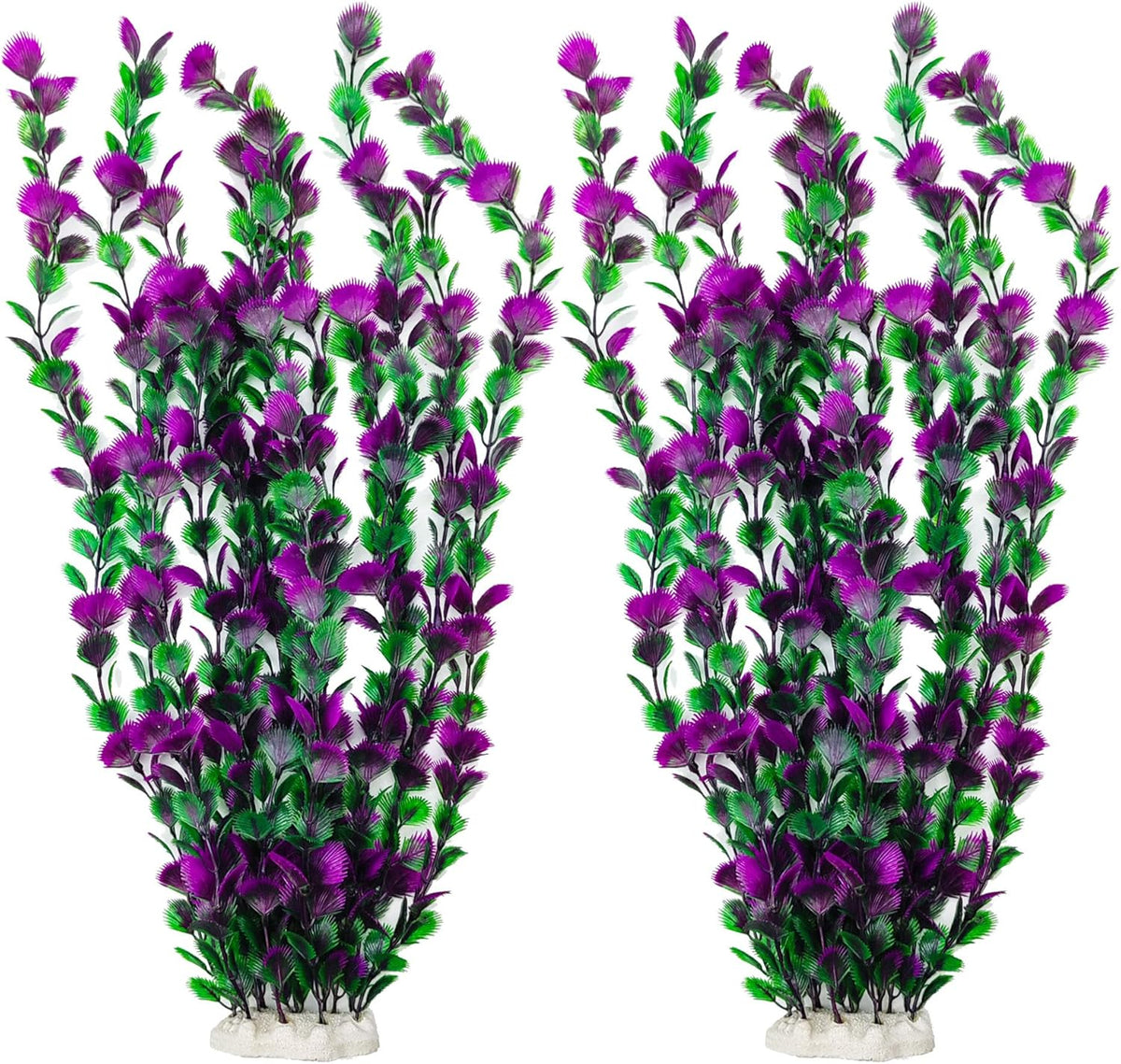 20.47 Inch Tall Aquarium Plants – Large Lifelike Artificial Fish Tank Decorations, 2 Pcs Fish Tank