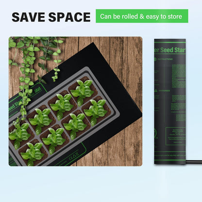 iPower 48" x 20" Waterproof Durable Seedling Heat Mat Warm Hydroponic Plant for Indoor Gardening