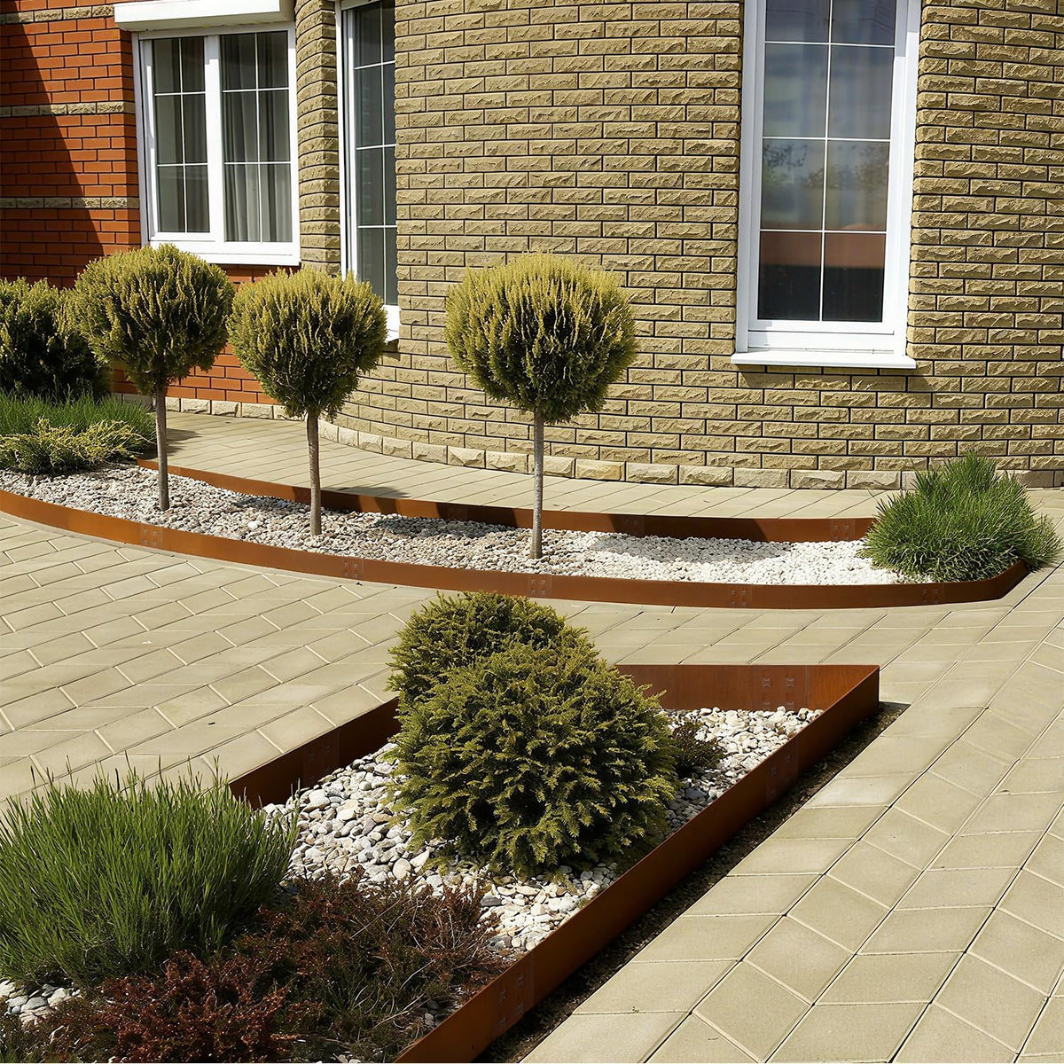 Corten Steel Edging Steel Landscape Edging Metal Garden Edging 8 Inch Metal Landscape Edging