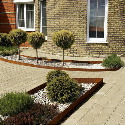 Corten Steel Edging Steel Landscape Edging Metal Garden Edging 8 Inch Metal Landscape Edging