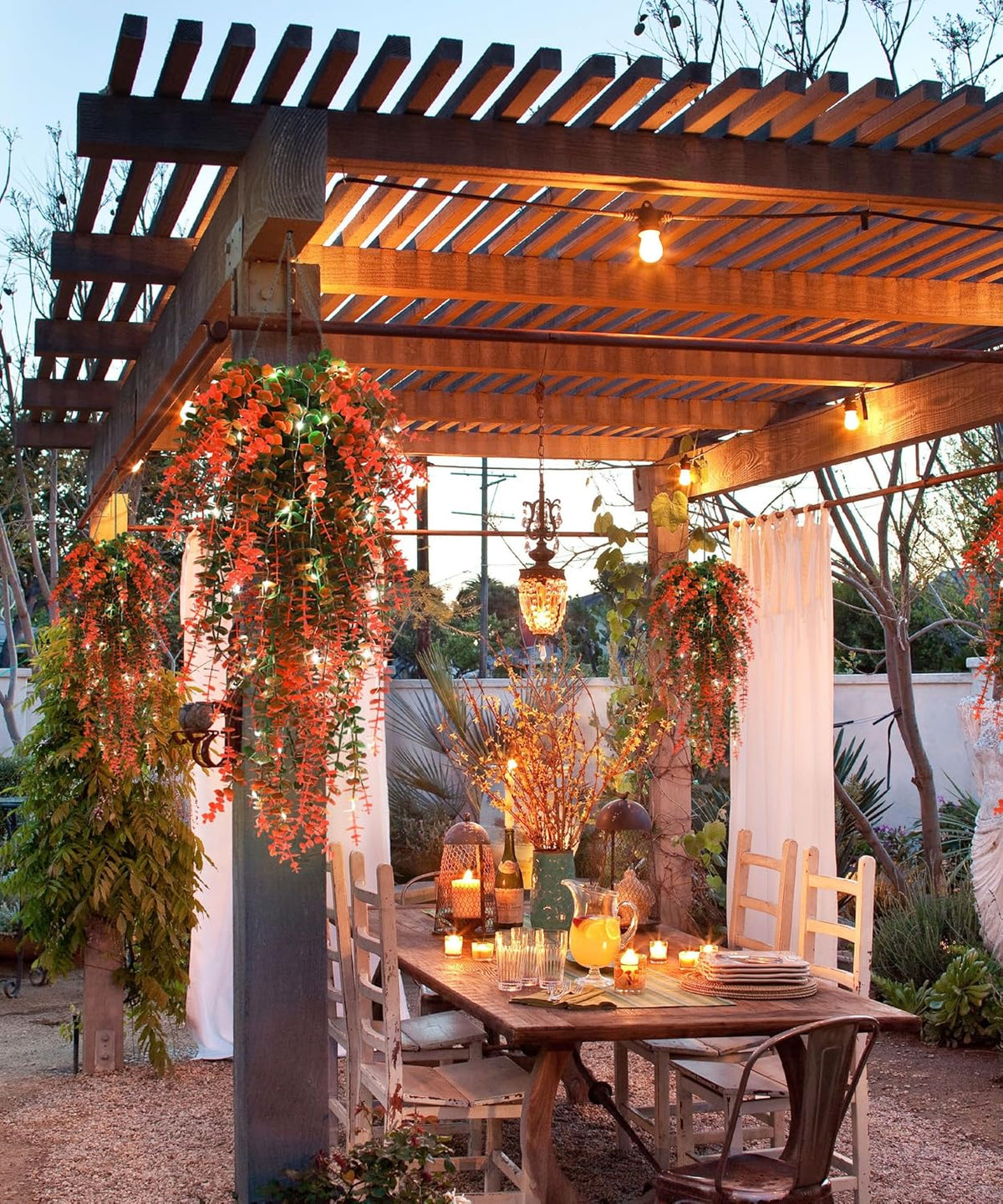 Hanging Decor Faux Plants Outdoor Artificial Hanging Plants Artificial Decor for Outdoors Plants