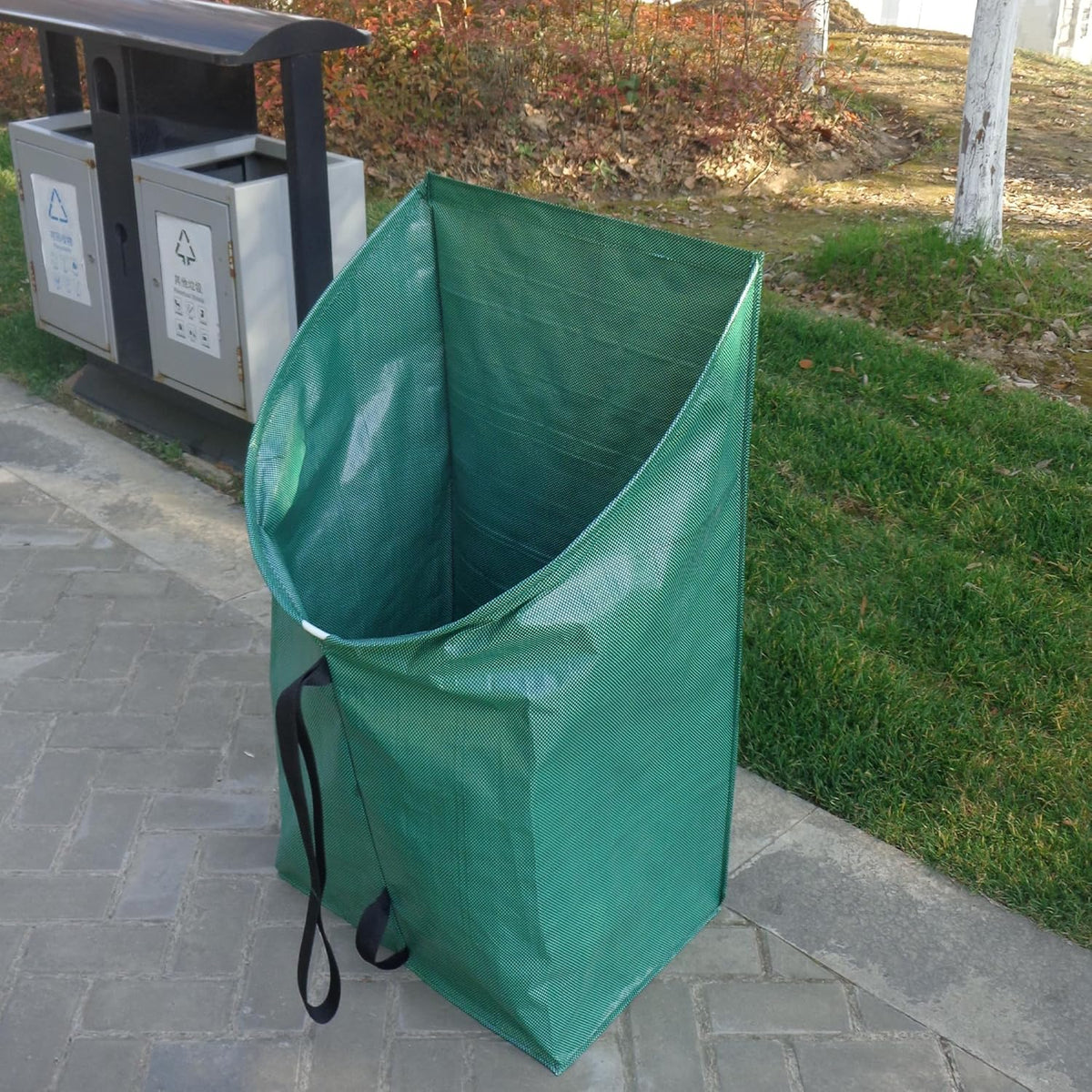 Leaf collector leaf scoop,Foldable yard waste bag,Extra large lawn bags leaf bags,Heavy leaf pick