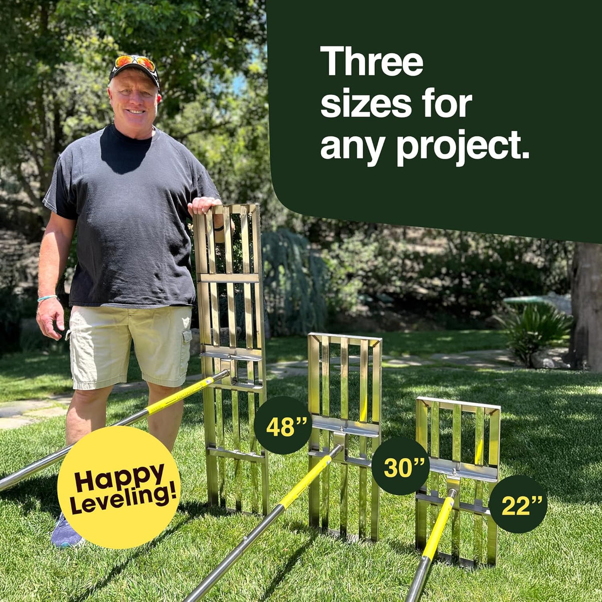 Rocklin™ Lawn Leveling Rake | Levelawn Tool | Level Soil or Dirt Ground Surfaces Easily | 48” x 10”