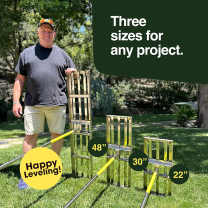 Rocklin™ Lawn Leveling Rake | Levelawn Tool | Level Soil or Dirt Ground Surfaces Easily | 48” x 10”