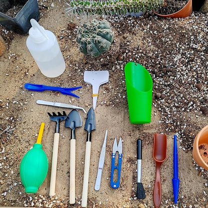 GXXMEI 20PCS/Set Succulent Tools Set, Mini Garden Tool Set, Transplanting Tools Set, Succulent Care