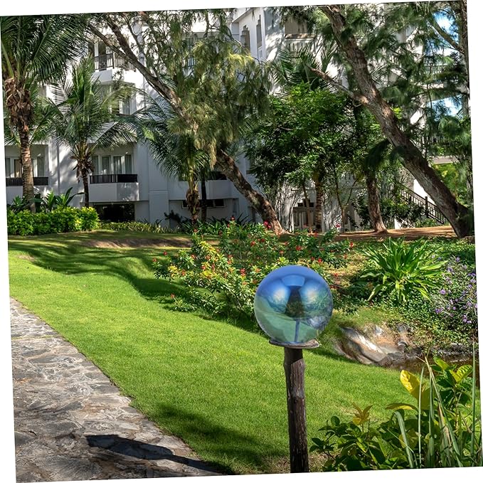 STOBAZA Delicate Reflective Ball Mirror Balls Garden Gazing Decorative Outdoor Sphere