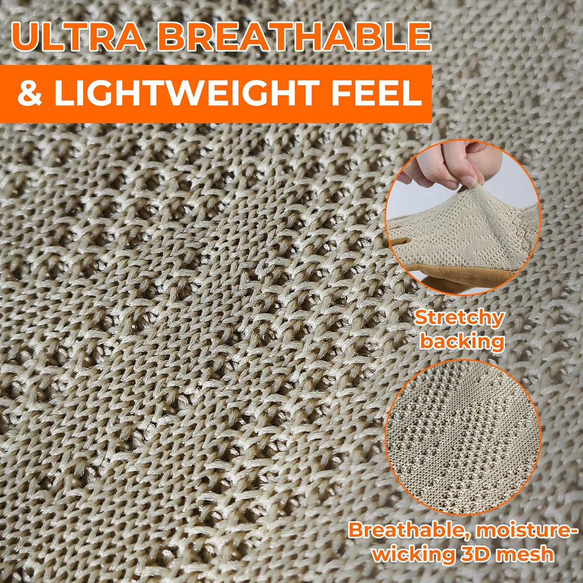 HANDLANDY Gardening Gloves for Women, Breathable Ladies Leather Garden Yard Gloves Best Gift for