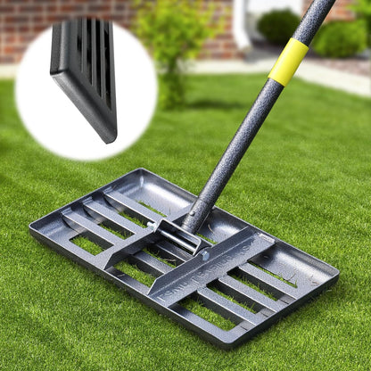 Lawn Leveling Rake, Heavy Duty 17" x 10" Stainless Steel Lawn Leveler for Soil Dirt Leveling