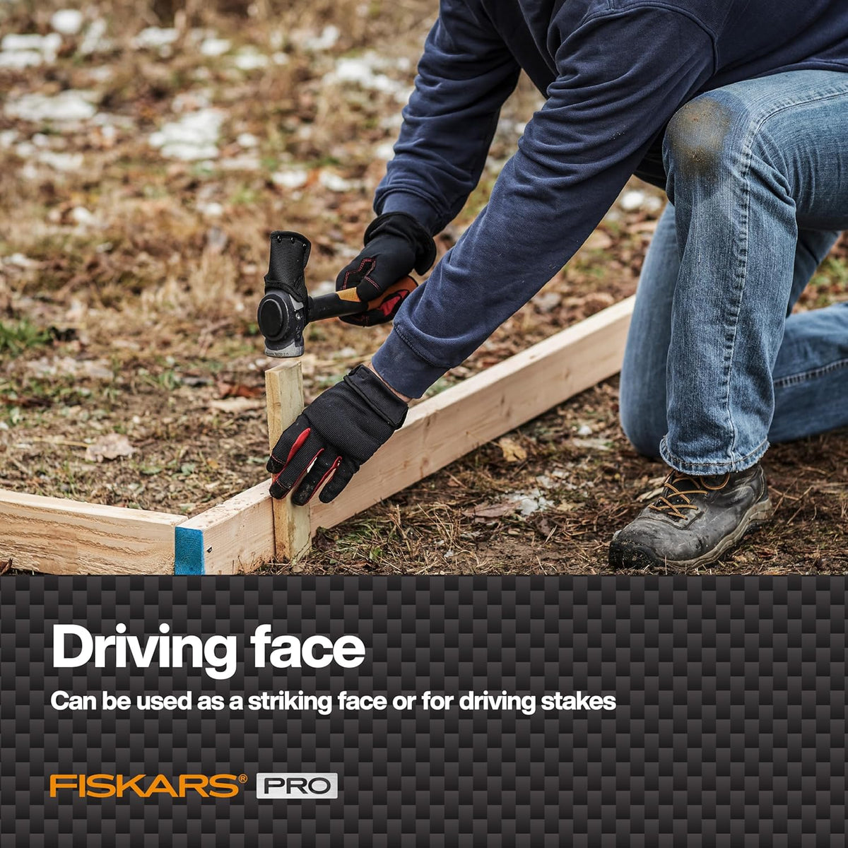 Fiskars Pro IsoCore Maul - 2.5-Pound Wood Splitter for Small Size Logs and Kindling with