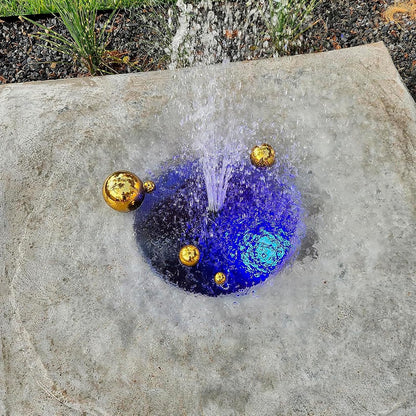 Nerien Gazing Ball, Stainless Steel Garden Mirror Globe, Polished Ornament Sphere, Hollow Floating