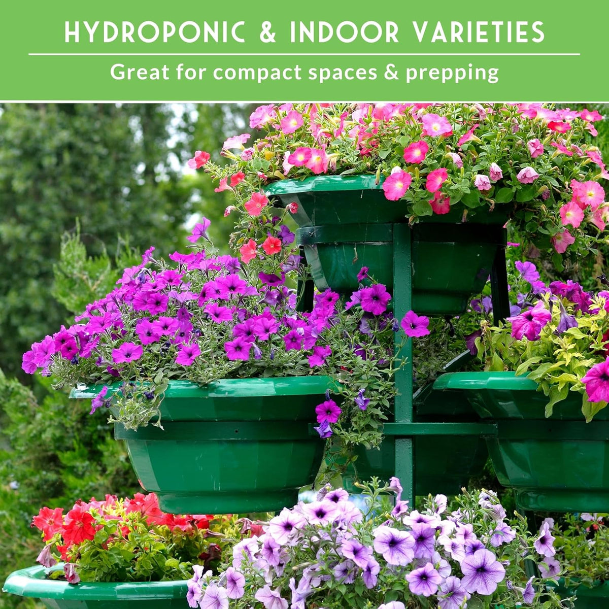 Indoor Garden Vegetables Hydroponic Apartment Garden - Non-GMO Heirloom Vegetable Varieties for