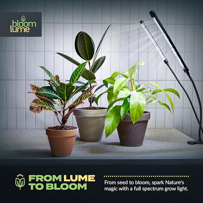 Bloom Lume LED Grow Lights for Indoor Plants Full Spectrum - Features Multi Mode Color Spectrums