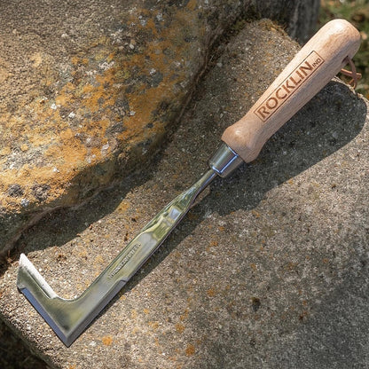 Rocklin™ Crack Weeder – 13" Stainless Steel Manual Crevice Weeding Tool with Beech Wood Handle