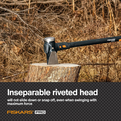 Fiskars 8 lb. Splitting Maul - 36" Shock-Absorbing, Comfort Grip Handle - Rust Resistant Forged
