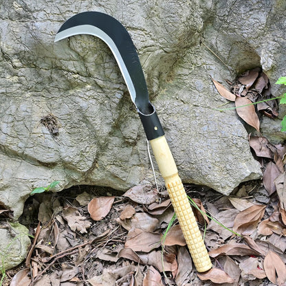 Billhook Sickle Machete Knife,Clearing Sickle,Manganese Steel Blade Hand held Sickle Tool