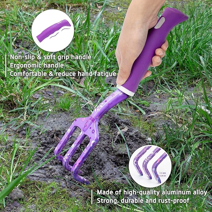 Gardening Gifts for Women, Garden Tool Set, Heavy Duty Gardening Hand Tools with Garden Tool Bag