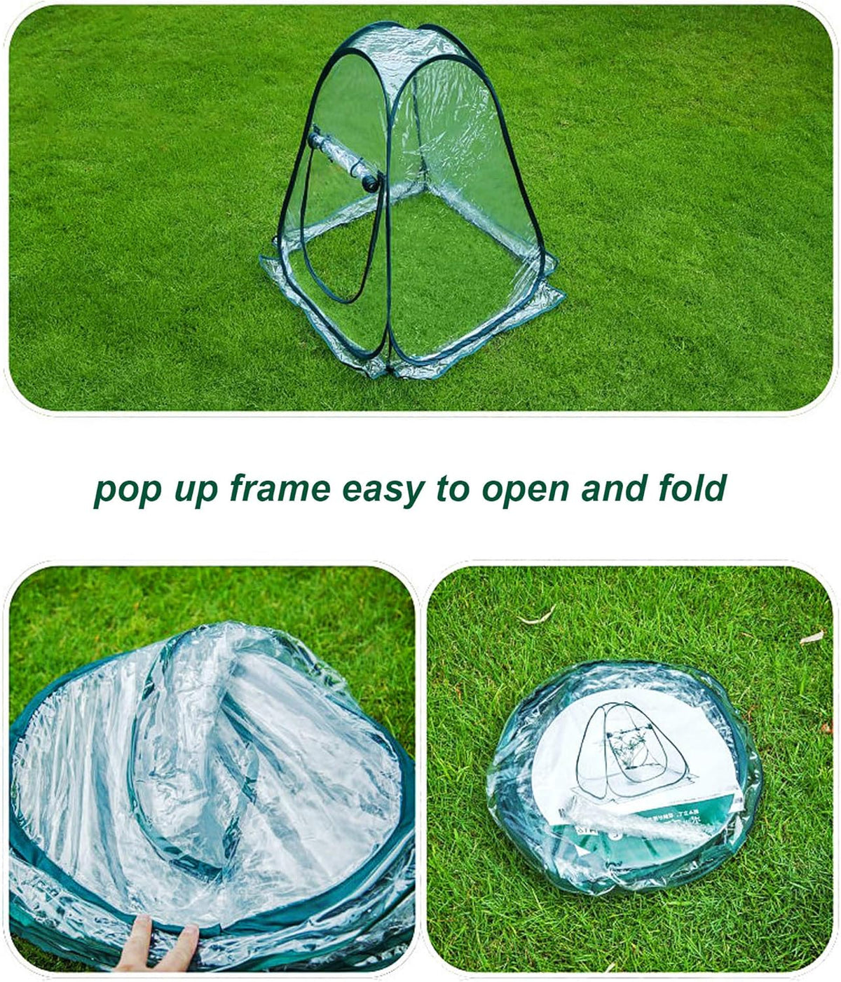 porayhut Pop Up Greenhouse Cover Flower House Mini Gardening Plant Flower Sunshine Room