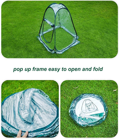 porayhut Pop Up Greenhouse Cover Flower House Mini Gardening Plant Flower Sunshine Room