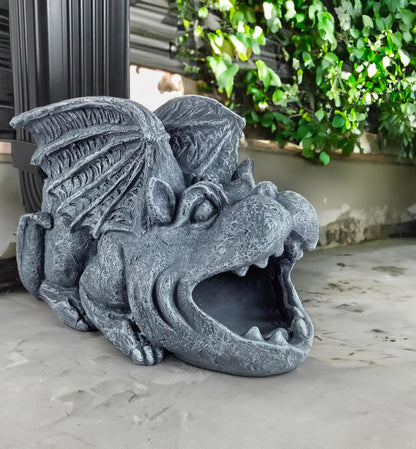 Gargoyle Statues Garden Decoration, Resin Statue Outdoor Decor, Animal Downspout Diverter