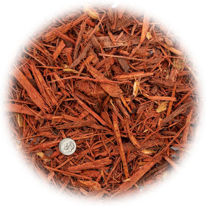 Premium Red Mulch - Create a Striking and Eye-Catching Garden Design - 3 QUARTS