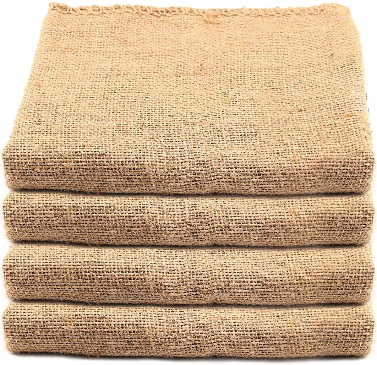 KEILEOHO 4 Pack 40 X 24 Inch Burlap Bags, Large Food Grade Burlap Sacks for Gardening, Planting