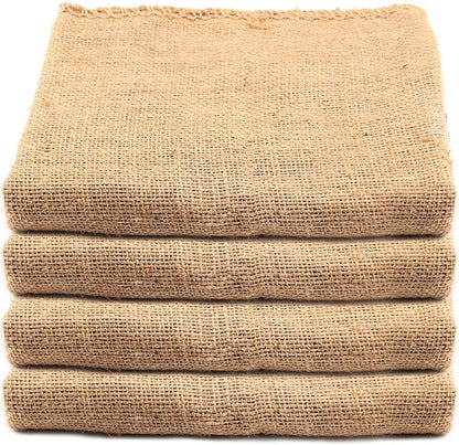 KEILEOHO 4 Pack 40 X 24 Inch Burlap Bags, Large Food Grade Burlap Sacks for Gardening, Planting