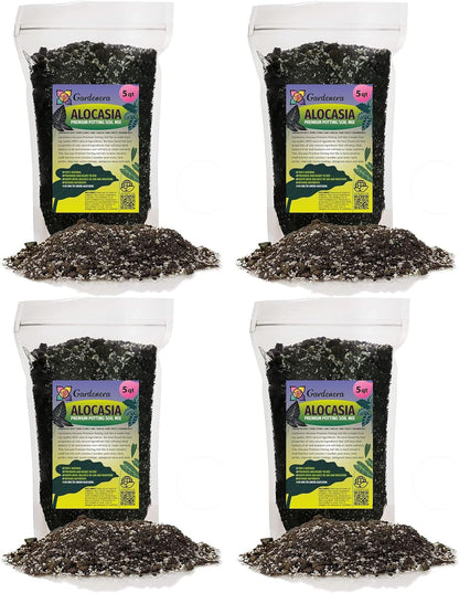 Gardenera Alocasia Potting Mix - Unlock Robust Growth and Striking Leaves with Our High-Performance